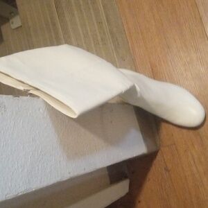 Stylish White Knee-High Boots